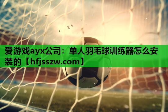 单人羽毛球训练器怎么安装的